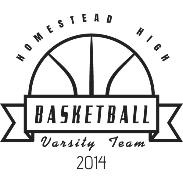 Basketball Template DNT001 BW Miniaturansicht