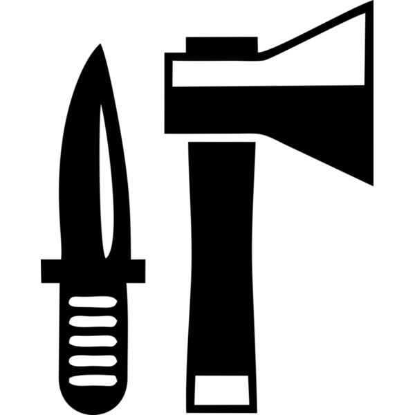 Jagdmesser Axt Miniaturansicht